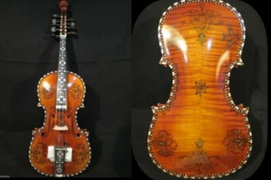 Deluxe ausgefallene norwegische Geige 15 1/2" Bratsche (4*5) Beruf Konzert #10257 - Bild 1 von 11