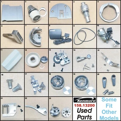 Genuine KENMORE 158.13200 Used Parts Some Fit Other Models See Description - Image 1 of 4