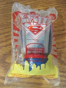 SUPERMAN Burger King Happy Meal Toy Revolving Phone Booth 1997 SEALED MIP - Picture 1 of 4