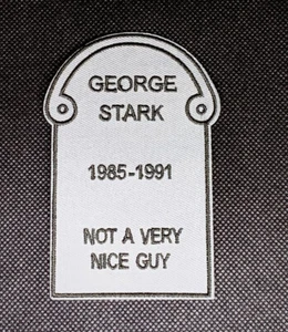 Creepy Crate Stephen King The Dark Half: George Stark Grave Stone 4" Patch NEU - Bild 1 von 1
