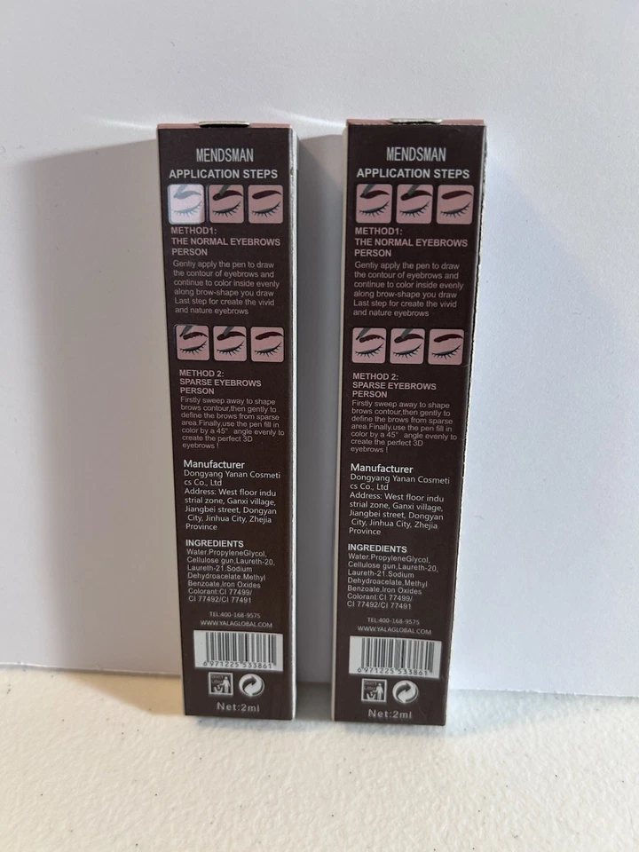 Mendsman Fine Sketch Tattoo Liquid Eyebrow Pen New (2qty) Foto 1 de 4