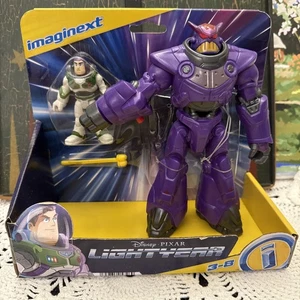 Action figure Disney Pixar Imaginext Buzz Lightyear & Battle Blast Zurg nuove NOS - Foto 1 di 11