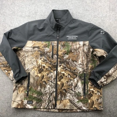 Dri Duck Jacket Mens 2XL Camo Gray Realtree Xtra Service Work Softshell - Image 1 of 4