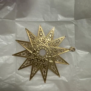 Metropolitan Museum of Art MMA Star Ornament 1992 etched gold overlay Star - Picture 1 of 6