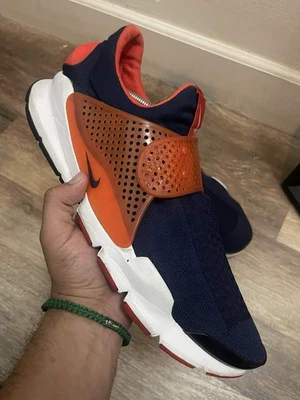Tênis Nike Sock Dart KJCRD masculino TAMANHO 13 meia-noite azul marinho laranja 819686-402 - Imagem 1 de 4