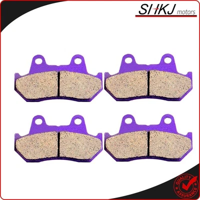 Kit de 2 pares de pastillas de freno delanteras/traseras de fibra de carbono para Honda CBR600F 1987-1990 Foto 1 de 4