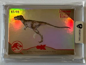 2025 SDCC CZX Cryptozoic Jurassic Park Concept BABY TYRANNOSAURUS REX 47/99 - Picture 1 of 2