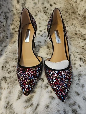 Preciosas nuevas bombas INC MULTICOLOR adornadas con punta de 7,5 Foto 1 de 4