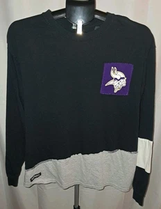 Camisa Minnesota Vikings Equipo NFL Ropa Manga Larga Para Hombre Talla Grande Bloque de Color - Imagen 1 de 4
