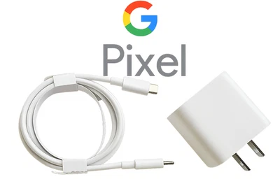 Google Pixel Charger 18W Wall Plug with USB-C to USB-C Cable Original New - Image 1 of 4