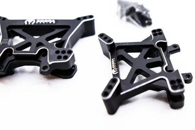 CR Traxxas Jato BL-2S & VXL-4S 4x4 Black Aluminum Shock Towers – Complete Set - Image 1 of 4