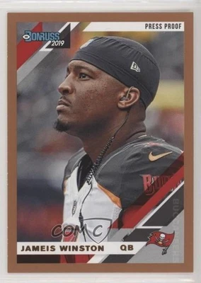 2019 Panini Donruss Photo Variation Press Proof Bronze Jameis Winston #235V - Image 1 of 2