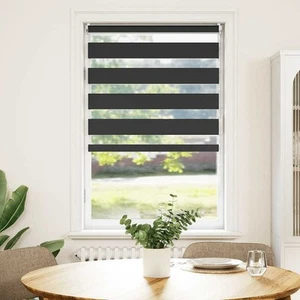 Zebra Blind 90 x 150 cm Black - Picture 1 of 12