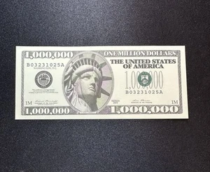 One Million Dollars Statue of Liberty White House Fantasy Note 2001 - Picture 1 of 2