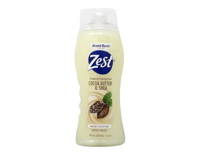 Увлажняющее кремовое какао-масло и ши для мытья тела Zest — 18 унций - Изображение 1 из 2