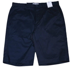 Men's CALVIN KLEIN Navy Blue Elegant Flat Front Lightweight Shorts 32 NWT NEW - Picture 1 of 4