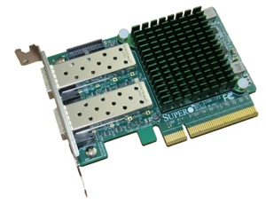 Scheda NIC SuperMicro AOC-STGN-I2S Rev 2.11 doppia porta SFP+ 10Gbe con staffa corta - Foto 1 di 1