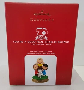 2020 Hallmark Keepsake “YOU'RE A GOOD MAN CHARLIE BROWN” 70 Years Magic Sound - Picture 1 of 3
