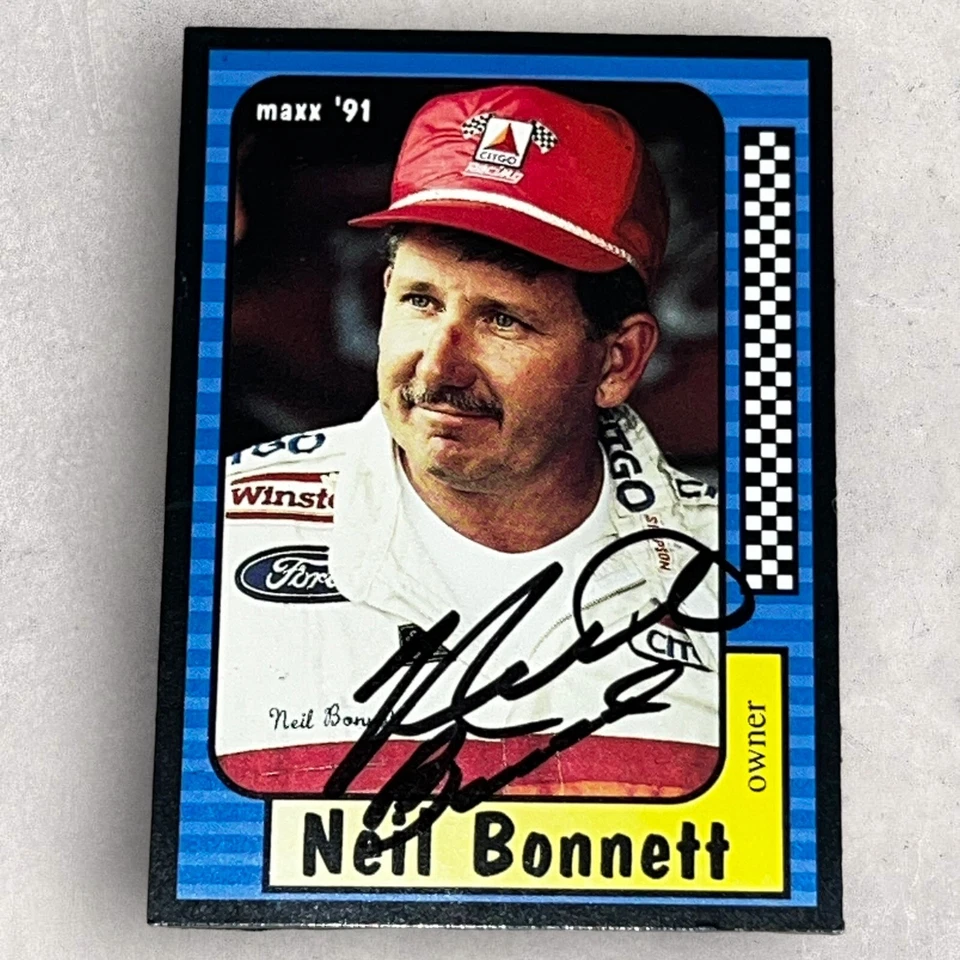Neil Bonnett WOOD BROS CITGO RACING 1991 MAXX #36 autographed NASCAR card - Image 1 of 1
