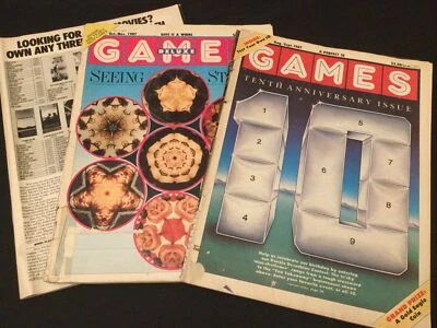 Lot of three Games Magazines - June-Nov. 1987. See condition notes. - Image 1 of 4