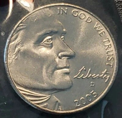 2005-D UNC Jefferson Nickel, 1 per order, Free Shipping - Image 1 of 4