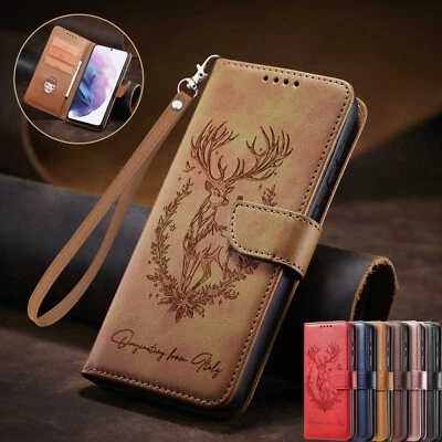 Strap Leather Deer Wallet Phone Case for Huawei Nova 13 12 11 7 Enjoy 60 70 Y70 - Image 1 of 4
