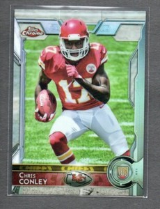 2015 Topps Chrome Chris Conley #159 KC Kansas City Chiefs RC ROOKIE Refractor
