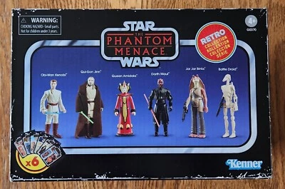 Star Wars Colección Retro Amenaza Fantasma Juego de 6 Figuras Objetivo Exclusivo Sin Abrir Foto 1 de 3