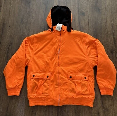 Vintage Outfitters Ridge Men’s Quilted Bomber Jacket Blaze Orange - Image 1 of 4