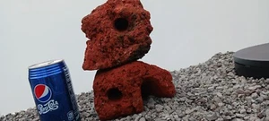 Cichlid Cave Red Lava Rock Stone Aquarium Fish Hide Stone Hardscape Reptile Kit - Picture 1 of 10