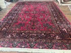 Karastan Rug 8.8 x 12 Antique Sarouk, Wool Pile, Vintage Discontinued