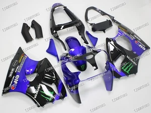 For Kawasaki ZZR600 2005-2008 Blue Black ABS Injection Mold Bodywork Fairing Kit - Picture 1 of 8