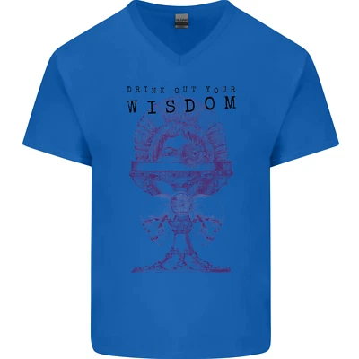 Camiseta De Algodón Para Hombre Con Cuello En V Wisdom Goblet Obscure Makabra - Imagen 1 de 4