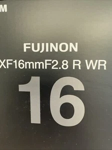 FUJIFILM Fuji Fujinon XF 16mm F/2.8 R WR Black W Filter - Picture 1 of 9