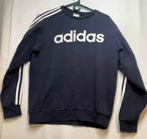 Adidas Suéter Hombre Manga Larga Mediana Cuello Redondo Azul Marino - Imagen 1 de 11