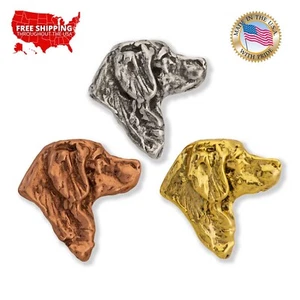 Creative Pewter Designs Golden Retriever Dog Lapel Pin or Tie Tack, D090MP