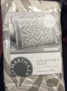 Martha Stewart-Fern Medallion Collector's Quilt Standard Sham NIP - Picture 1 of 1