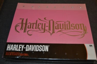 HARLEY-DAVIDSON PINK EMBELLISHED SCRAPBOOK PHOTO ALBUM 10 Pg BOOK 8X8 NEW - Image 1 of 4