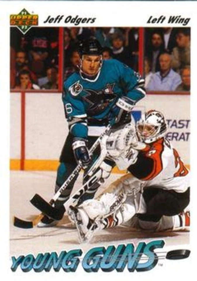 #597 Jeff Odgers - San Jose Sharks - 1991-92 Upper Deck Hockey - Image 1 of 1