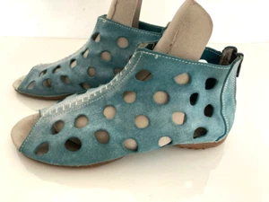 Bernie Mev Sommerschuh, Aqua Wildleder Leder High Top Damen, Größe 8,5 - Bild 1 von 7