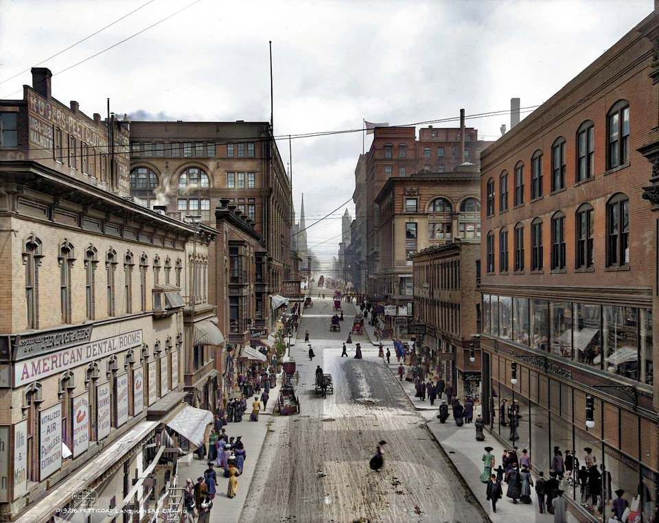 Impresión fotográfica de 11 x 14" de Kansas City, Missouri 1906 Foto 1 de 1