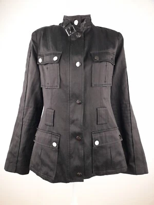 FOREVERebony Black Studded Casual Jacket Size 12 Biker Style  - Image 1 of 4
