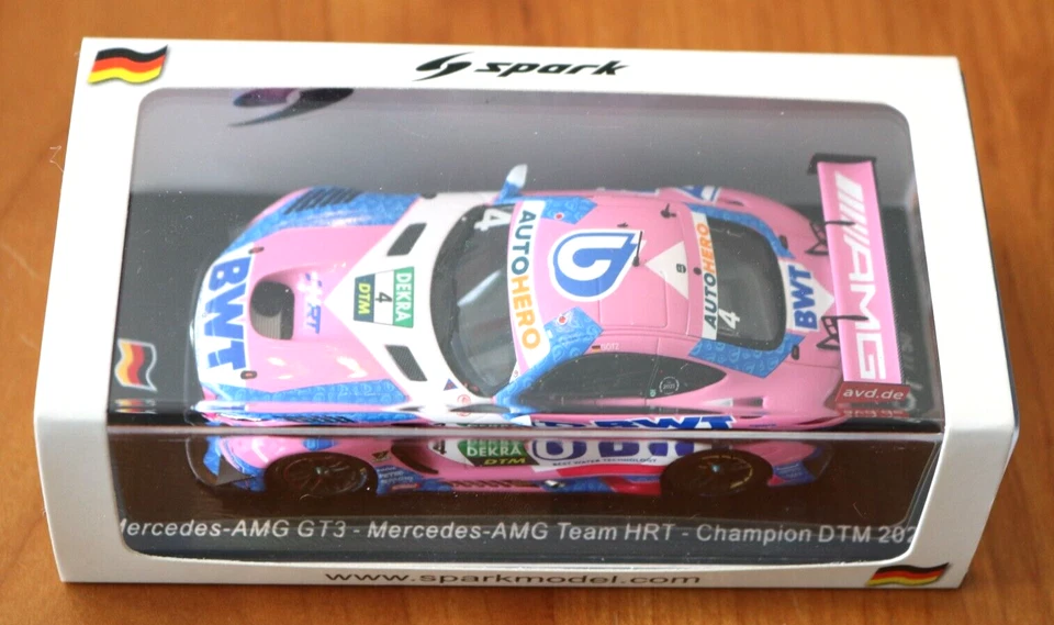 1/43 AMG MERCEDES GT3 2021 DTM CHAMPION TEAM HRTT MAXIMILLIAN GOLZ SPARK #SG790 Foto 1 de 3