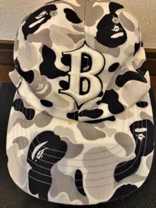 Used BAPE Cap Hat Authentic rare Ape A Bathing Camouflage L Size - Picture 1 of 9
