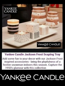 ❤️YANKEE CANDLE JACKSON FROST IVORY KERAMIK KERZENFORMSCHALEN ×2 ~ UVP 20€❤️ - Bild 1 von 12