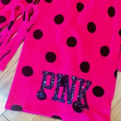 Victoria Secret розовый блестками халат платье пижамы свадьбы Валентинки медовый месяц - Изображение 1 из 4