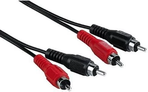 5 Stck. Hama Audio-Kabel 2 Cinch-Stecker - 2 Cinch-Stecker, 2,5 m, Sortiert, B2B - Bild 1 von 2