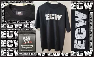 T-shirt nera vintage 2002 WWE ECW Wrestling taglia XL OTTIME CONDIZIONI prodotti Trinity - Foto 1 di 9
