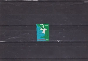 Netherlands Christmas drawing used stamp deer 1998 Zwolle town obliteration - Picture 1 of 1