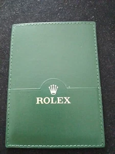 Vintage ROLEX Leather Wallet CARTERA Portefeuille Porta GARANZIA REF 30.01.05 - Imagen 1 de 3